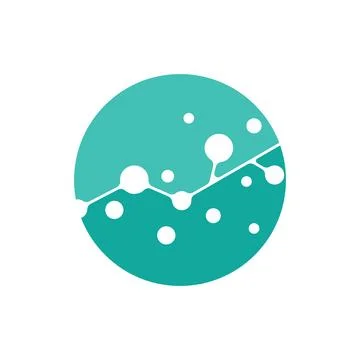 Molecule logo illustration Stock-Illustration