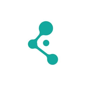Molecule logo illustration Stock Illustration