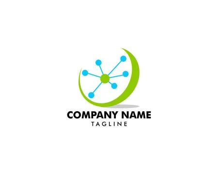 Molecule logo template vector icon illustration Stock Illustration