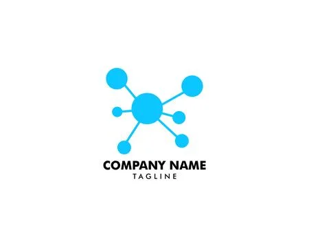 Molecule logo template vector icon illustration 库存插图
