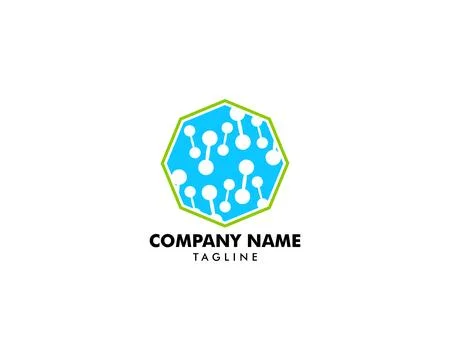 Molecule logo template vector icon illustration Stock Illustration