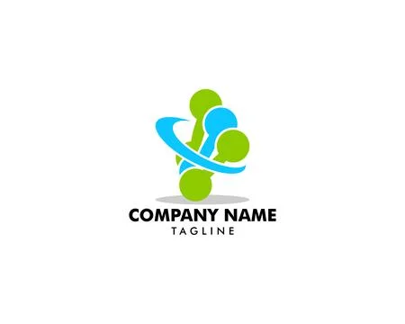 Molecule logo template vector icon illustration Stock Illustration