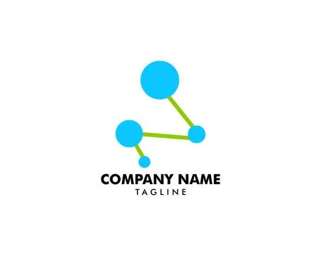 Molecule logo template vector icon illustration 库存插图