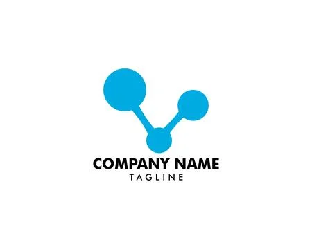 Molecule logo template vector icon Stock Illustration