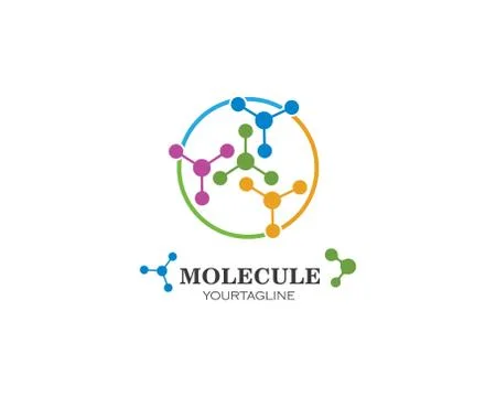 Molecule logo vector illustration design Stock Illustration