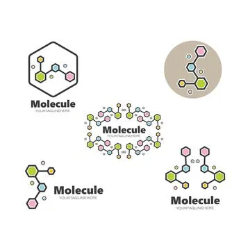Molecule logo vector illustration design Stock Illustration
