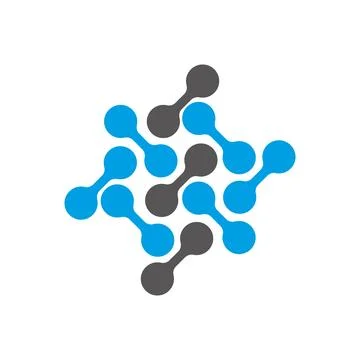 Molecule Logo Vector Template Illustration Pro  with australia maps concept vect Stock Illustration