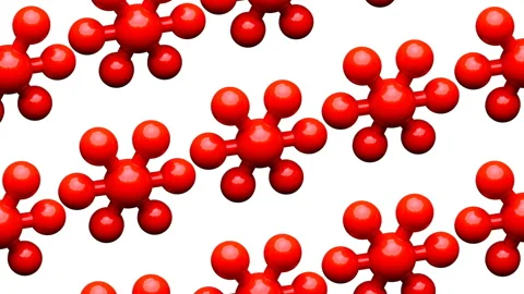 Molecule model animated background. Loop... | Stock Video | Pond5
