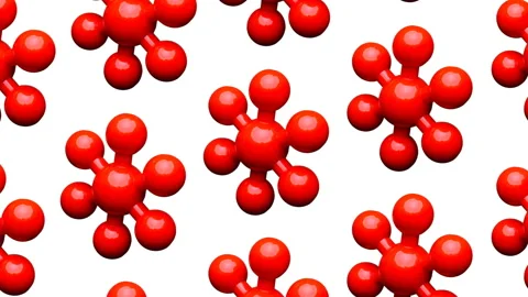 Molecule model animated background. Loop... | Stock Video | Pond5
