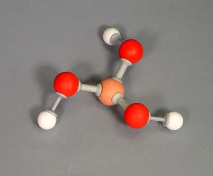 Molecule model of Arsenous acid. 写真素材
