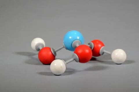 Molecule model of boric acid. 写真素材
