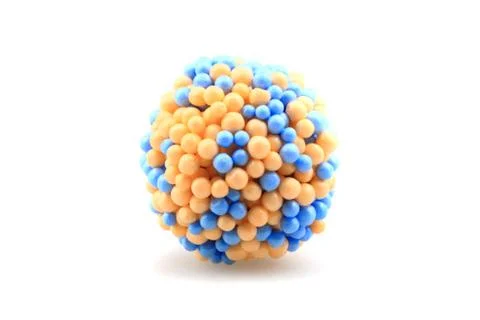 Molecule model isolated on the white background Stock Photos