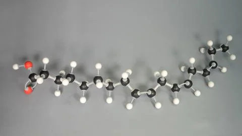 Molecule model og Omega - 3 fatty acid. 写真素材