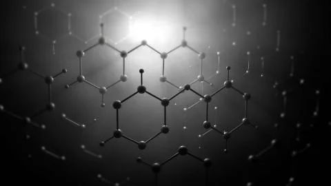 Molecule model or group of atoms Illustrazione stock