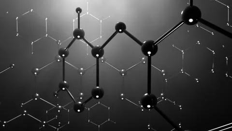 Molecule model or group of atoms Illustrazione stock