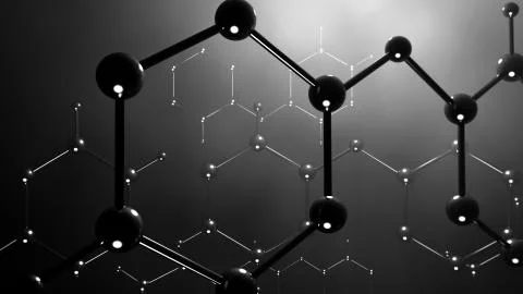 Molecule model or group of atoms Иллюстрация