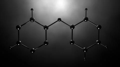 Molecule model or group of atoms Stock Illustration