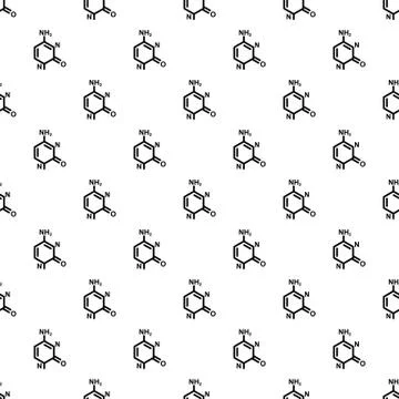 Molecule model pattern vector seamless Stock Illustration