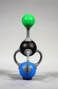 Molecule model of potassium cyanide. 写真素材