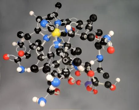 Molecule model of Vitamin B12. 写真素材