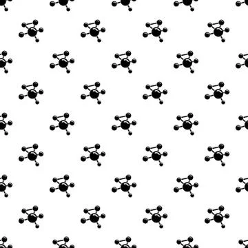 Molecule molecular pattern seamless Stock Illustration