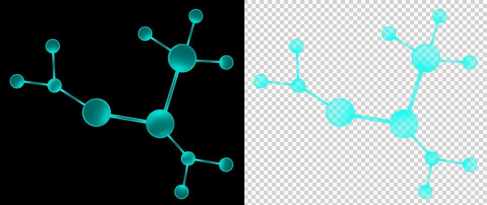 Molecule Molecular Structure Technology and Medical Science Concept for Chemical Stock Illustration