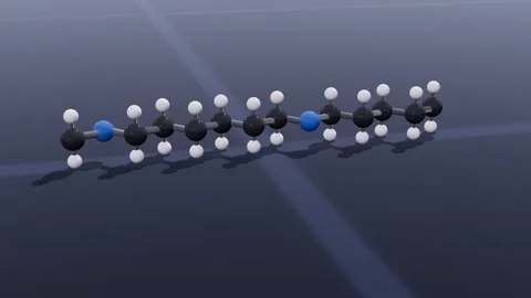 Molecule nanotech 3d loop 3D animation seamless loop Stock Footage 341782254