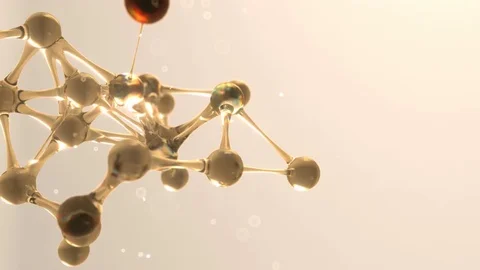 Molecule or atom nano research chemical concept.seamless Loop 8k UHD Vídeo Stock 76401605