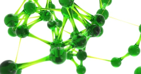 Molecule or atom nano research concept. seamless animation 60 fps, 4k UHD Vídeo Stock 88174463