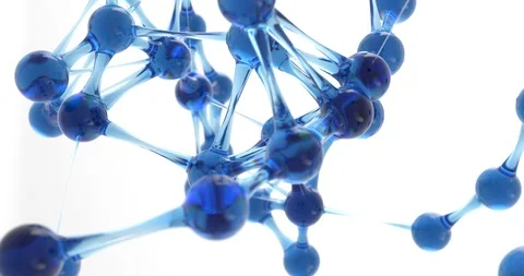 Molecule or atom nano research concept. seamless animation 60 fps, 4k UHD Vídeo Stock 88174464