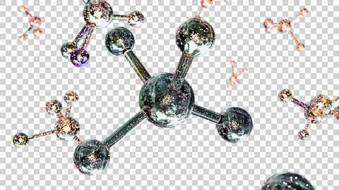 Molecule or serum or atom, Serum Liquid Cream ,Collagen Clear Crystal Premium Stock Illustration