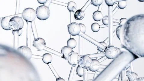 Molecule or serum or atom, Chemical Liquid Cream, Collagen Clear Crystal Serum Stock Illustration