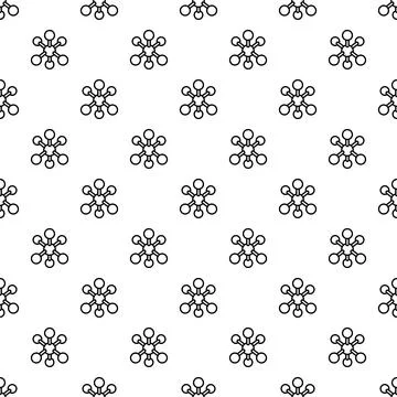 Molecule pattern seamless Stock Illustration