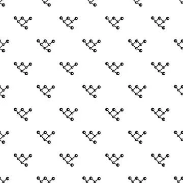Molecule pattern, simple style 스톡 일러스트
