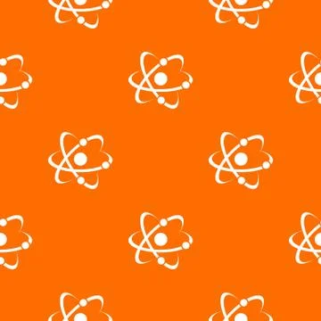 Molecule pattern vector orange 스톡 일러스트