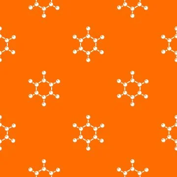 Molecule pattern vector orange 스톡 일러스트