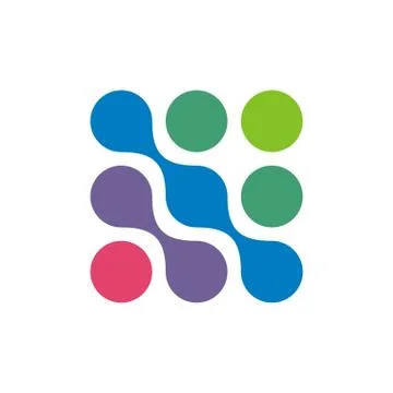 Molecule Quantum Dots Logo Template Illustration Design. EPS 10. Stock Illustration