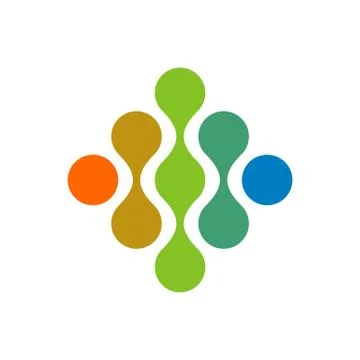 Molecule Quantum Dots Logo Template Illustration Design. EPS 10. Stock Illustration