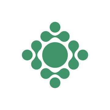 Molecule Quantum Dots Logo Template Illustration Design. EPS 10. Stock Illustration