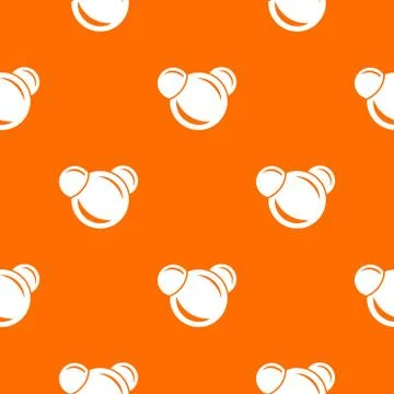 Molecule reaction pattern orange Illustrazione stock