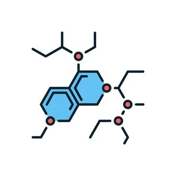 Molecule related vector icon Stock Illustration