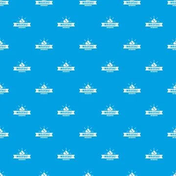 Molecule science pattern seamless blue 스톡 일러스트