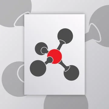 Molecule science poster Stock Illustration