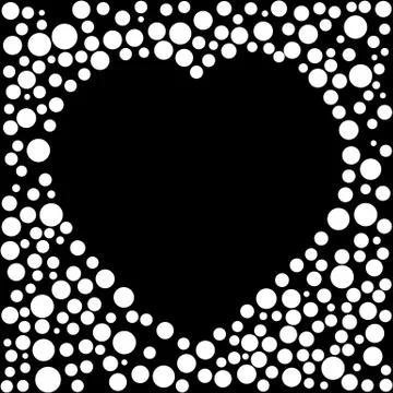 Molecule shape heart love vector 스톡 일러스트