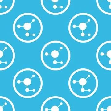Molecule sign blue pattern Illustrazione stock