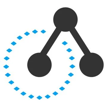 Molecule Structure Analysis Vector Toolbar Icon Stock Illustration