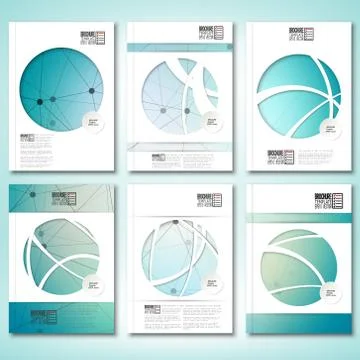 Molecule structure background. Brochure, flyer or report for business, template Stock Illustration