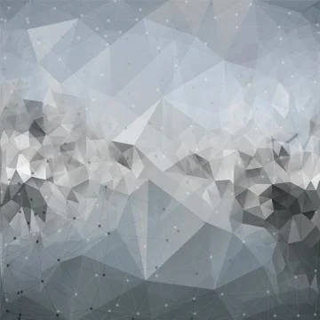 Molecule structure, background for communication, triangle design vector Stock Illustration