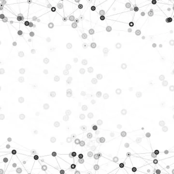 Molecule structure background, seamless pattern. Business template for webdesign Illustrazione stock