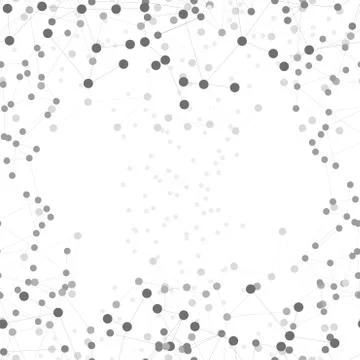Molecule structure background, seamless pattern. Business template for webdesign Stockillustratie